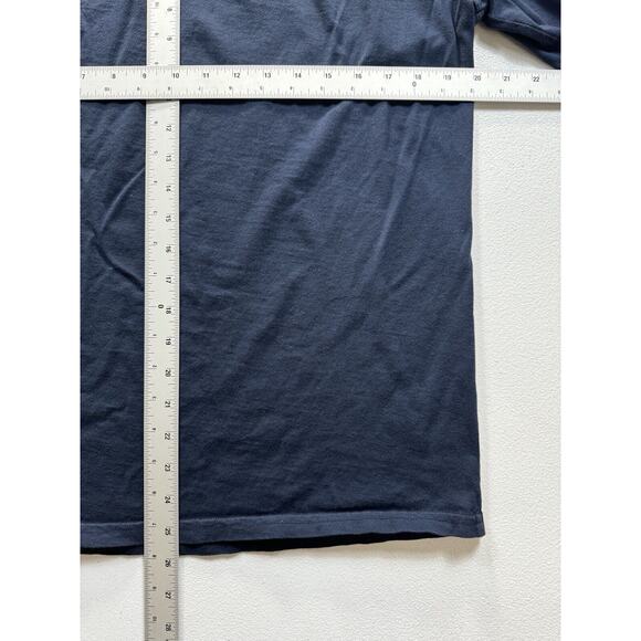 Oakley Logo Long Sleeve T-Shirt Men’s L Blue Sunglasses Tech Streetwear Skate - Picture 6 of 6